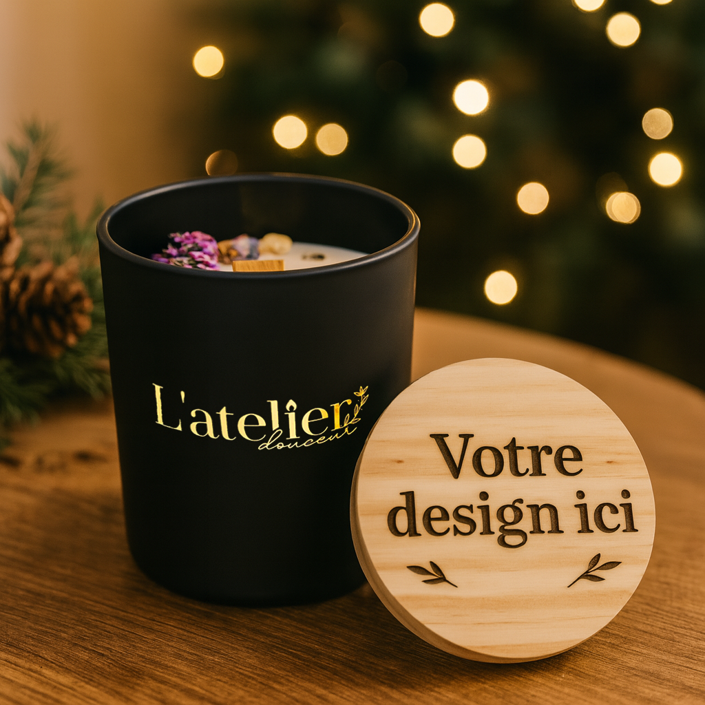Bougie artisanale personnalisée